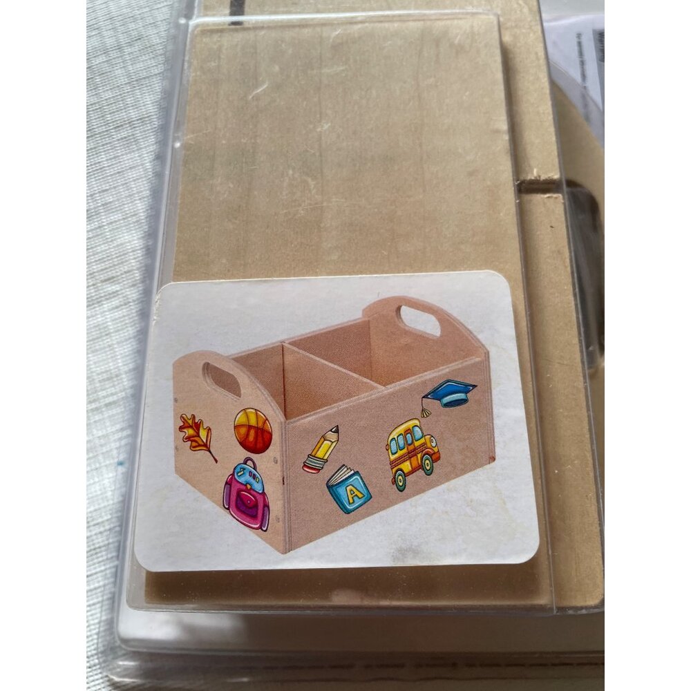 Kids Storage Box Project Kit With Partition & Stickers - Picture 9 of 11